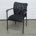 Inertia Black Mesh Back Executive Stacking Guest Side Chair